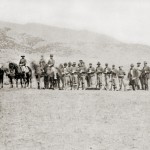 Officers, soldiers, and spectators